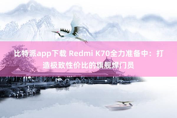 比特派app下载 Redmi K70全力准备中：打造极致性价比的旗舰焊门员