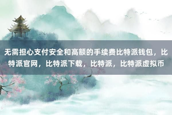 无需担心支付安全和高额的手续费比特派钱包，比特派官网，比特派下载，比特派，比特派虚拟币