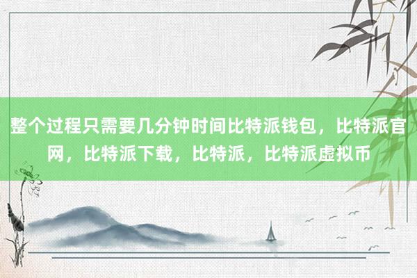 整个过程只需要几分钟时间比特派钱包，比特派官网，比特派下载，比特派，比特派虚拟币