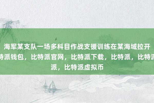   海军某支队一场多科目作战支援训练在某海域拉开帷幕比特派钱包，比特派官网，比特派下载，比特派，比特派虚拟币